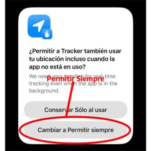 permitir localización en segundo plano
